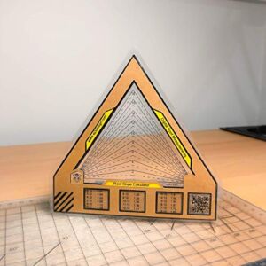 Roof Pitch Gauge – Guide for computer screen Triangular shape