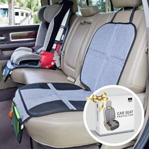 BB Driver Car Seat Protector for Child Car Seat – Upholstery and Leather Seat Protector for Car Seats – Premium Hand-Sewn Carseat Mat