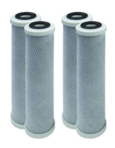 4-Pack Replacement GE GXWH04F Activated Carbon Block Filter – Universal 10 inch Filter for GE HOUSEHOLD PRE-FILTRATION SYSTEM