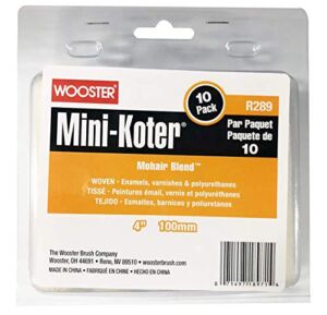 Wooster Brush Mini-Koter R289 4 inch Mini Roller Mohair Blend – 10 Pack