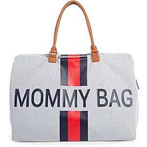 Childhome – Mommy Bag – Grey Stripes Red/Blue