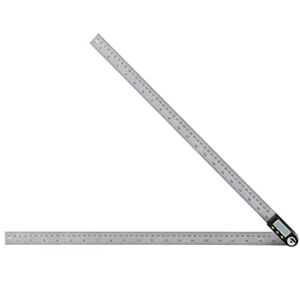 Digital Angle Ruler, Yangoutool Stainless Steel Digital Angle Finder and Digital Protractor (20inches/ 500mm)