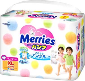 Merries Kao Baby Pants Diaper XL 38 Pieces x3 Bags Deal (12-22KG)