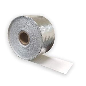 Newtex High Heat Resistant Tape – Extreme Temperature Aluminum Foil Z-Flex Tape – Pressure Sensitive Adhesive Ducting, Insulation, Reflective Heat Barrier Tape Roll (2″ x 25′)