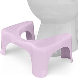 Squatty Potty The Original Bathroom Toilet Stool Curve Lightweight with Sleek and Modern Design, Pink, 7″