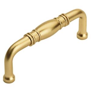 10 Pack – Cosmas 4313GC Gold Champagne Cabinet Hardware Handle Pull – 3″ Inch (76mm) Hole Centers