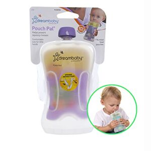 Dreambaby Pouch Pal Self Feeding Baby Food Pouch Holder – No Squeeze, No Spill, No Mess Reusable Container for Toddlers 1 Count (Pack of 1)