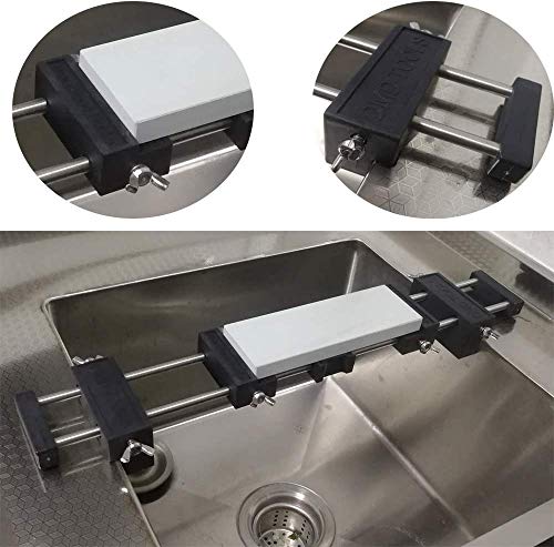 SCOTTCHEN Sharpening Stone Sink Bridge Whetstone Holder with Adjustable 17-3/4″ No-Slip Rubber for Easy Honing 304 Stainless Steel | The Storepaperoomates Retail Market - Fast Affordable Shopping