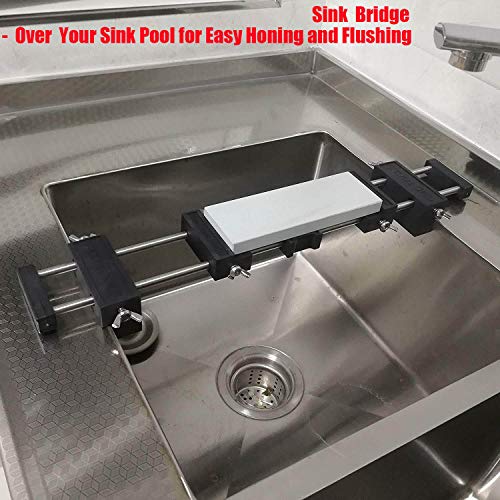 SCOTTCHEN Sharpening Stone Sink Bridge Whetstone Holder with Adjustable 17-3/4″ No-Slip Rubber for Easy Honing 304 Stainless Steel | The Storepaperoomates Retail Market - Fast Affordable Shopping