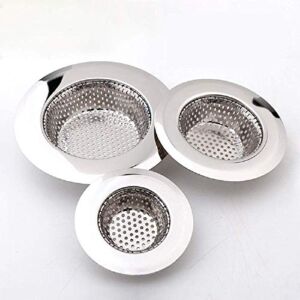 Hair Catcher Shower Drain(3 Pack), Bathtub Drain Cover, Sink Tub Drain Stopper, Sink Strainer for Kitchen and Bathroom, Hair Stopper for Bathtub Drain Cover Size from 2.13” to 4.5”.