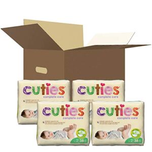 Cuties Complete Care Baby Diapers, Size 2, 160 Count