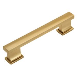 Cosmas 702-4GC Gold Champagne Contemporary Cabinet Hardware Handle Pull – 4″ Inch (102mm) Hole Centers