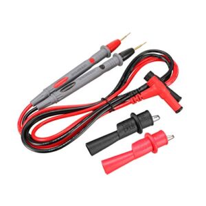 uxcell Multimeter Test Leads, Digital Multimeter Probe Tester Lead Wire Pen Cable with Alligator Clips,1000V 20A, 4-in-1 Set