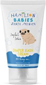 Hamilton Babies: Joyful John Diaper Rash Cream – Baby Diaper Cream – 3.3 fl oz / 98 mL – Instant Pain Relief, Healing, Anti-Inflammatory, FDA-Compliant, Natural Plant-Based Ingredients
