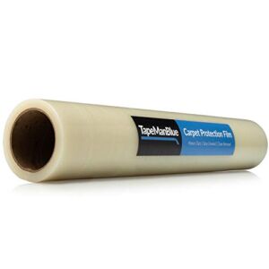 Carpet Protection Film 36″ x 200′ roll. Made in The USA! Easy Unwind, Clean Removal, Strongest and Most Durable Carpet Protector. Clear, Self-Adhesive Surface Protective Film.