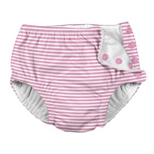 i Play Girls Swim Diaper Pink Pinstripe – 24 Months