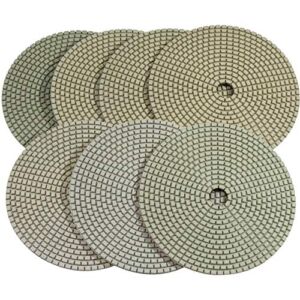Stadea PPD121N 7″ Dry Diamond Polishing Pads for Concrete Travertine Marble Terrazzo Floor Edges Countertop Polishing – Grit 30, Series Super C