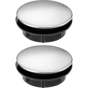 Sink Hole Plug Sink Tap Hole Cover Kitchen Faucet Hole Cover Stainless Steel, 2 Packs (1.1 to 1.7 Inch in Diameter)