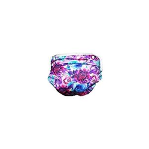 Reusable Swim Diapers for Babies, Infants & Toddlers – Adjustable Girls Swimming Diaper 0-2 Years, Eco-Friendly Washable with Snaps – Floral – 1 Pack by Will & Fox