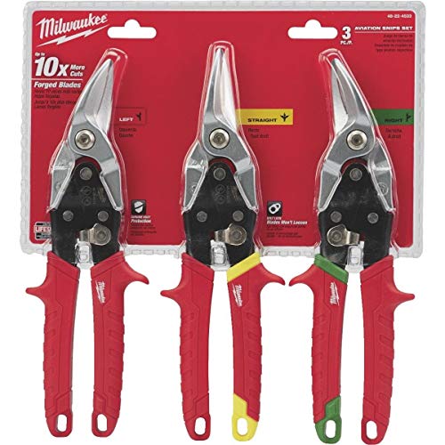 Milwaukee 3-Piece Aviation Snip Set – 48-22-4533 | The Storepaperoomates Retail Market - Fast Affordable Shopping