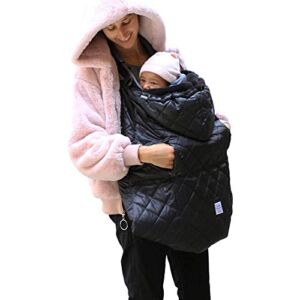 7AM Enfant Winter Baby Carrier Cover – K-Poncho 3 in 1 Universal fit for Ergobaby 360, Babybjorn Mini, Lillebaby Ergonomic Carrier, Baby Bunting Bag for Car Seats and Strollers, Grows with Child
