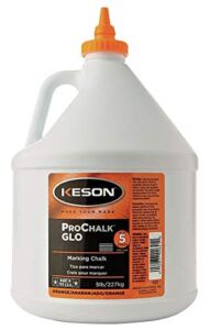 Keson 105GO – Marking Chalk Refill Orange 5 Lb Pack of 2
