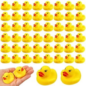 LOUHUA Rubber Duck Bath Toys 50PCS Mini Ducks Bulk for Kids Baby Shower Decorations Birthday Party Favors Gift Classroom Summer Beach Pool Activity Carnival Game