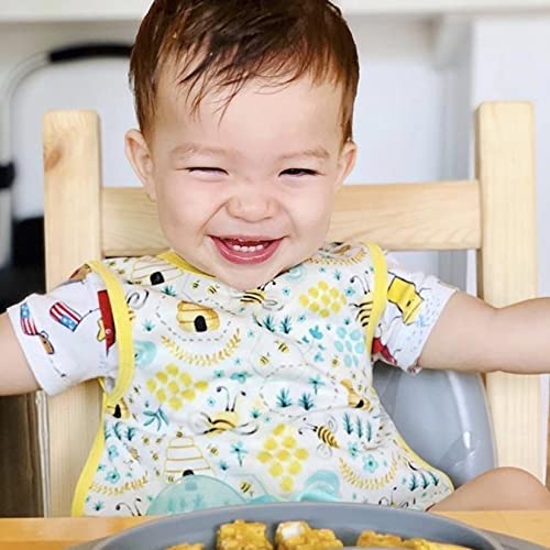 BapronBaby Busy Bees Bapron – Soft Waterproof Stain Resistant Bib – Machine Washable – 6m – 5yr – (Sz Baby/Toddler 6m-3T) | The Storepaperoomates Retail Market - Fast Affordable Shopping