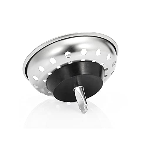 Kuyang 2 Pack Kitchen Sink Strainer, Replacement for Standard Kitchen Sink Drain Strainer (3.25 Inch), Chrome Plated Stainless Steel Basket Body with Rubber Stopper … | The Storepaperoomates Retail Market - Fast Affordable Shopping