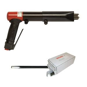 CS Unitec | 2BPG Needle Scaler Basic Kit | 19 Needle Air Chisel | 6 Sets | Professional Grade Pistol Grip | Air Power 5.5 CFM – 123.2199 Basic Kit