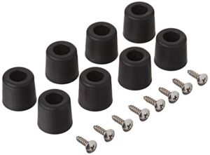 8 Large Extra Tall #2 w/Screws – 1″ H X 1.10″ W Round Rubber FEET Bumpers – Made in USA – Non Marking – Perfect for Furniture, Sofas, Tables, Chairs, Desks, Benches, Chests & Other Large Items.