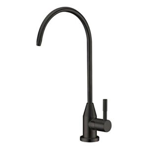 WENKEN Drinking Water Purifier Faucet, Modern Stainless Steel Oil Rubbed Bronze Commercial RO Water Filtration Faucet for Under Sink Water Filter System