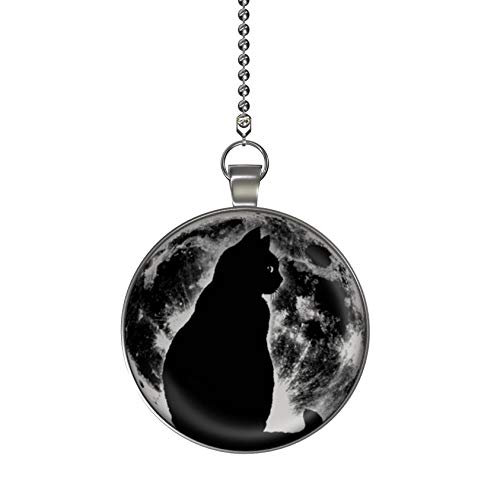 Cat Moon Glow in the Dark Fan/Light Pull Pendant with Chain | The Storepaperoomates Retail Market - Fast Affordable Shopping