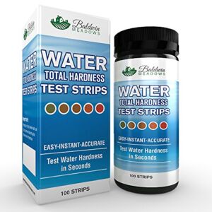 Total Hardness Water Test Strips Kit, Best Test for Determining Total Hardness Ranging from 0-425 mg/l, Accurate Results in Seconds! 100 Count