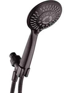 BRIGHT SHOWERS 9 Spray Settings Handheld Shower Head Set High Pressure Oil-Rubbed Bronze Hand Held Showerhead with 60 Inch Flexible Shower Hose and Adjustable Shower Arm Mount Bracket