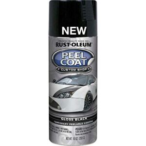 Rust-Oleum 298102 Automotive Peel Spray Coating, 10 oz, Gloss Black