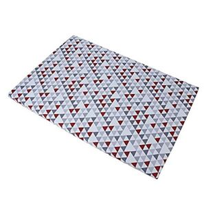 Crown Crafts Baby Trend Grey/red/white Hidden Pyramid Play Yard Sheet