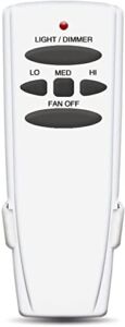 COREBAY Ceiling Fan Remote Control with Light Dimmer Function Replacement for Hampton Bay UC7078T, No Reverse, Wall Mount Included