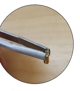 Lock Pin Tumbler Tweezers – Brushed Stainless Steel, for Locksmith Pinning & Rekeying Kit