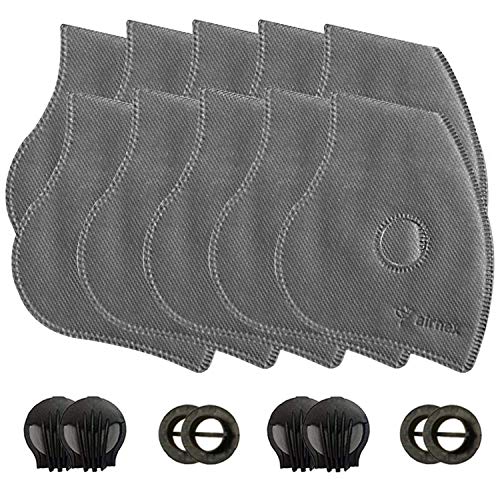 AIRNEX Set of 10 Activated Carbon PM2.5 Filters and 4 Exhaust Valves Replacement fit Most Dust and Pollution Masks in The Market | The Storepaperoomates Retail Market - Fast Affordable Shopping
