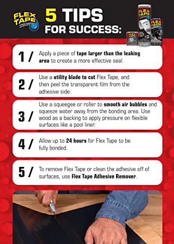 Flex Tape Rubberized Waterproof Tape, 8″ x 5′, Clear | The Storepaperoomates Retail Market - Fast Affordable Shopping