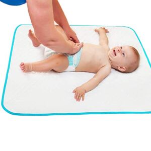 Portable Changing Pad for Home & Travel – Waterproof Reusable Extra Large Size 31.5″x23.6” Baby Changing Mat with Reinforced Double Seams – Change Diaper On The Go – Unisex Boys&Girls