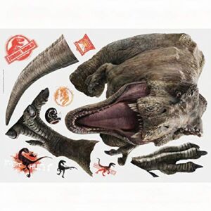 Jurassic World Fallen Kingdom T-Rex Giant Peel and Stick Wall Decals by RoomMates, RMK3797SLM