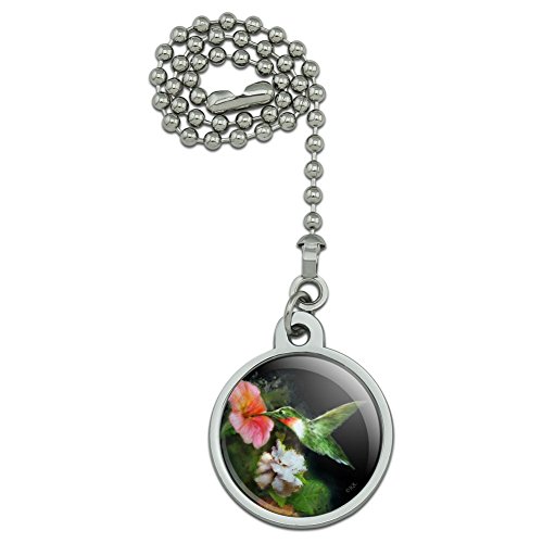 GRAPHICS & MORE Ruby’s Hummingbird Flower Garden Ceiling Fan and Light Pull Chain | The Storepaperoomates Retail Market - Fast Affordable Shopping