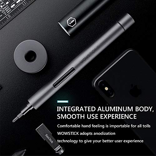 wowstick Lithium Precision Screwdriver wowstick 1F+ With LED Light And Magnetic Mat, Electric Screwdriver Rechargeable Repair Tool kits Including 56 Bits Extend Bar For Most Electronics Devices | The Storepaperoomates Retail Market - Fast Affordable Shopping