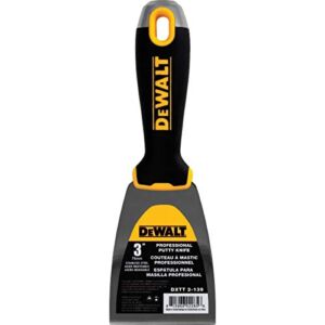 DEWALT 3″ Putty Knife | Stainless Steel w/Soft Grip Handle | DXTT-2-139