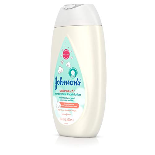 Johnson’s CottonTouch Newborn Baby Face and Body Lotion, Hypoallergenic Moisturization for Baby’s Skin, Made with Real Cotton, Paraben-Free, Dye-Free, 13.6 fl. oz | The Storepaperoomates Retail Market - Fast Affordable Shopping