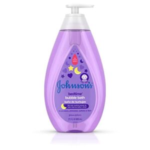 Johnson’s Bedtime Baby Bubble Bath with Relaxing & Soothing NaturalCalm Aromas, Hypoallergenic, Gentle & Tear-Free Nighttime Bubble Bath for Babies, Kids & Toddlers, 27.1 fl. oz