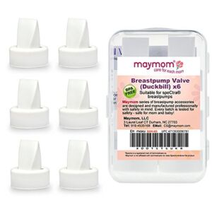 Maymom 6 Count Duckbill Valves Compatible with Spectra S1 Spectra S2 Spectra 9 Plus. Not Original Spectra Pump Parts Replace Spectra Duckbill Valve Not Original Spectra S2 Accessories (White x 6)