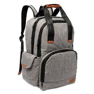 Simple Being Baby Diaper Bag Backpack, Multi-Function Travel Bag (Grey)